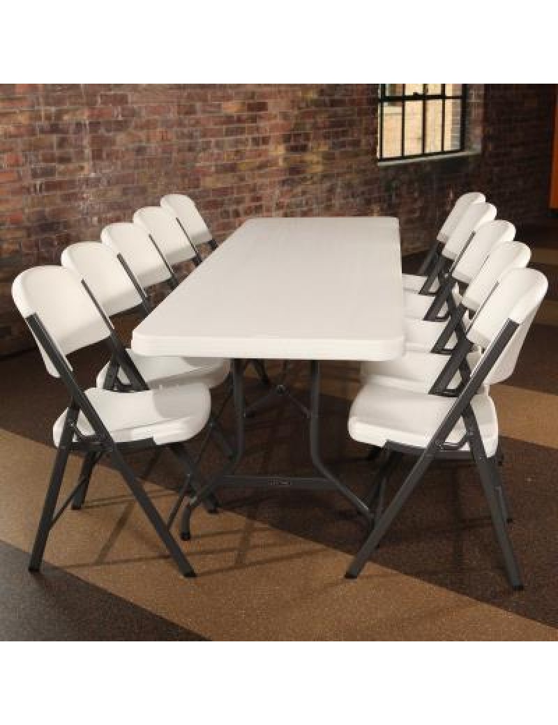 (4) 8-Foot Rectangle Tables and (32) Chairs Combo 363