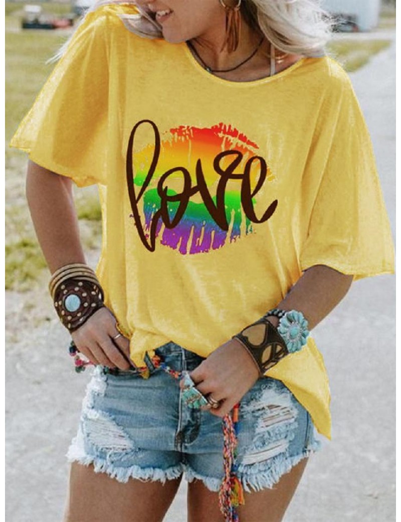 Women's Love Rainbow T-shirt