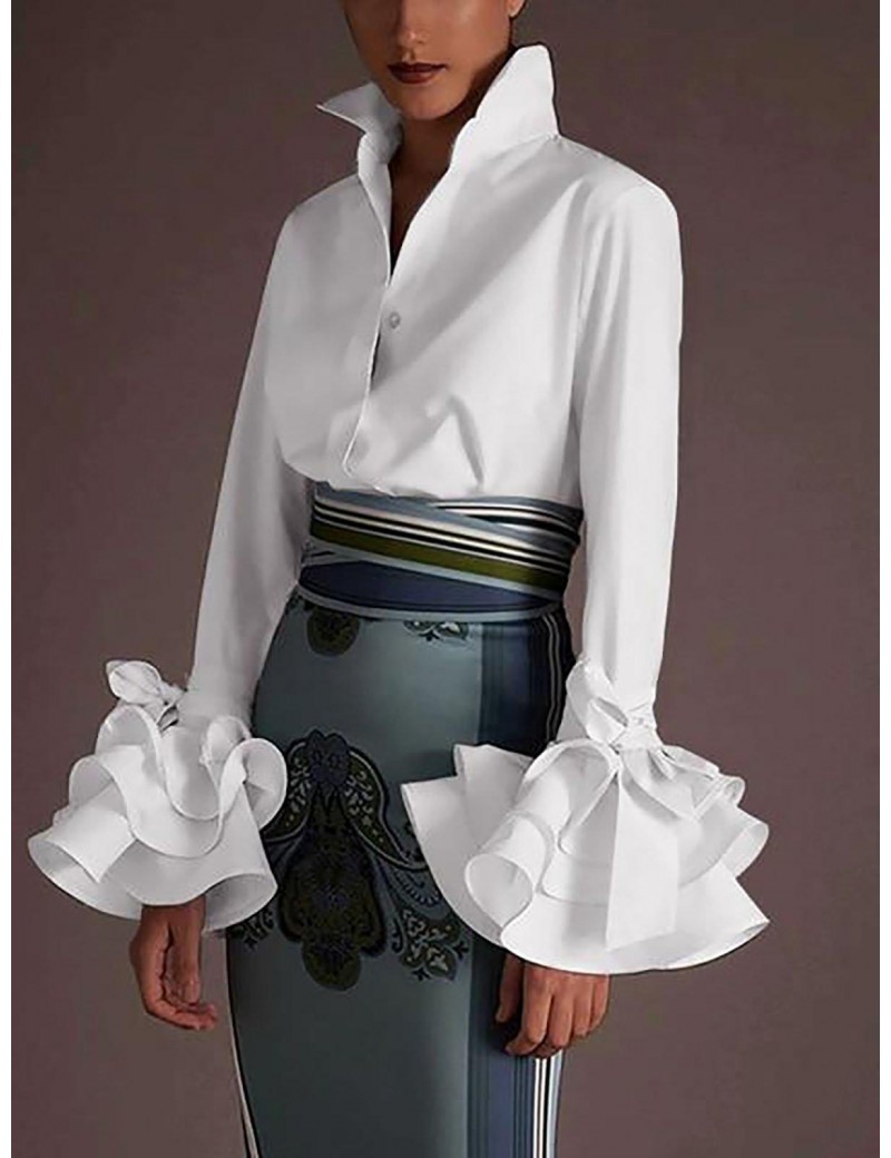 Ladies Business Elegant Casual Printed Loose Top