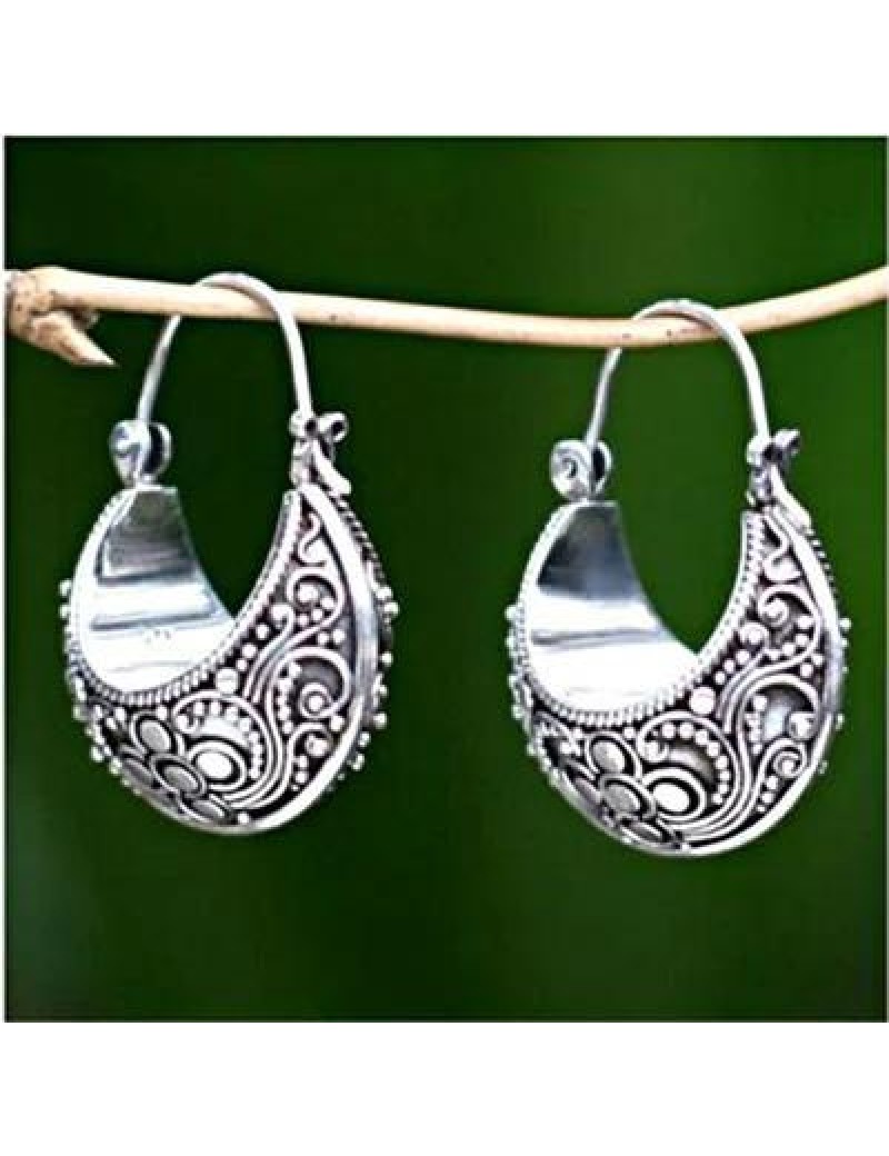 Woman Fashion Sliver Vintage Tribal Holiday Women's Earrings