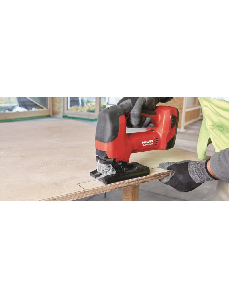 22-Volt SJD 6-A Keyless Cordless Variable Speed Orbital Jig Saw Kit with (2) 2.6 Amp Li-Ion Batteries, Charger and Bag-3608328