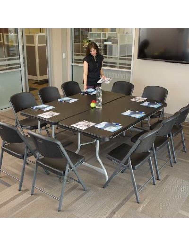 6-Foot Stacking Table and (8) Chairs Combo (Commercial) 220