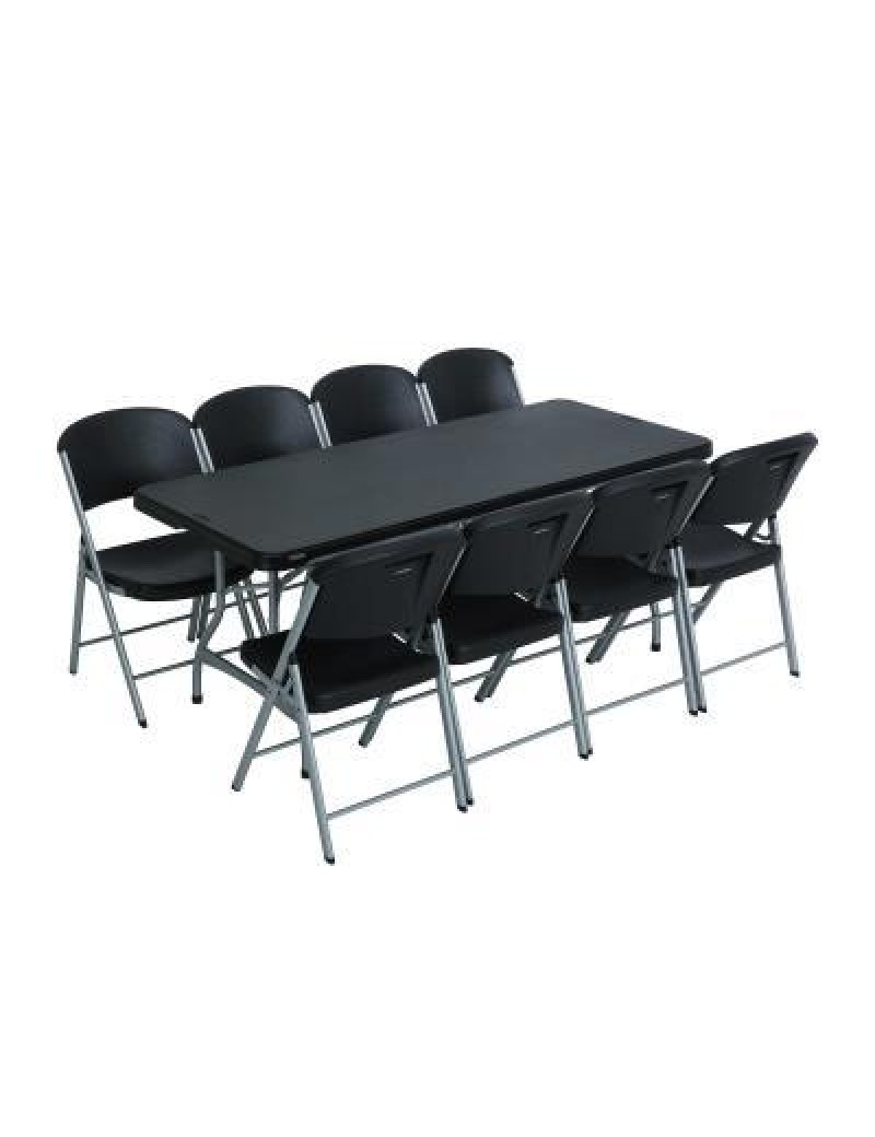 6-Foot Stacking Table and (8) Chairs Combo (Commercial) 220