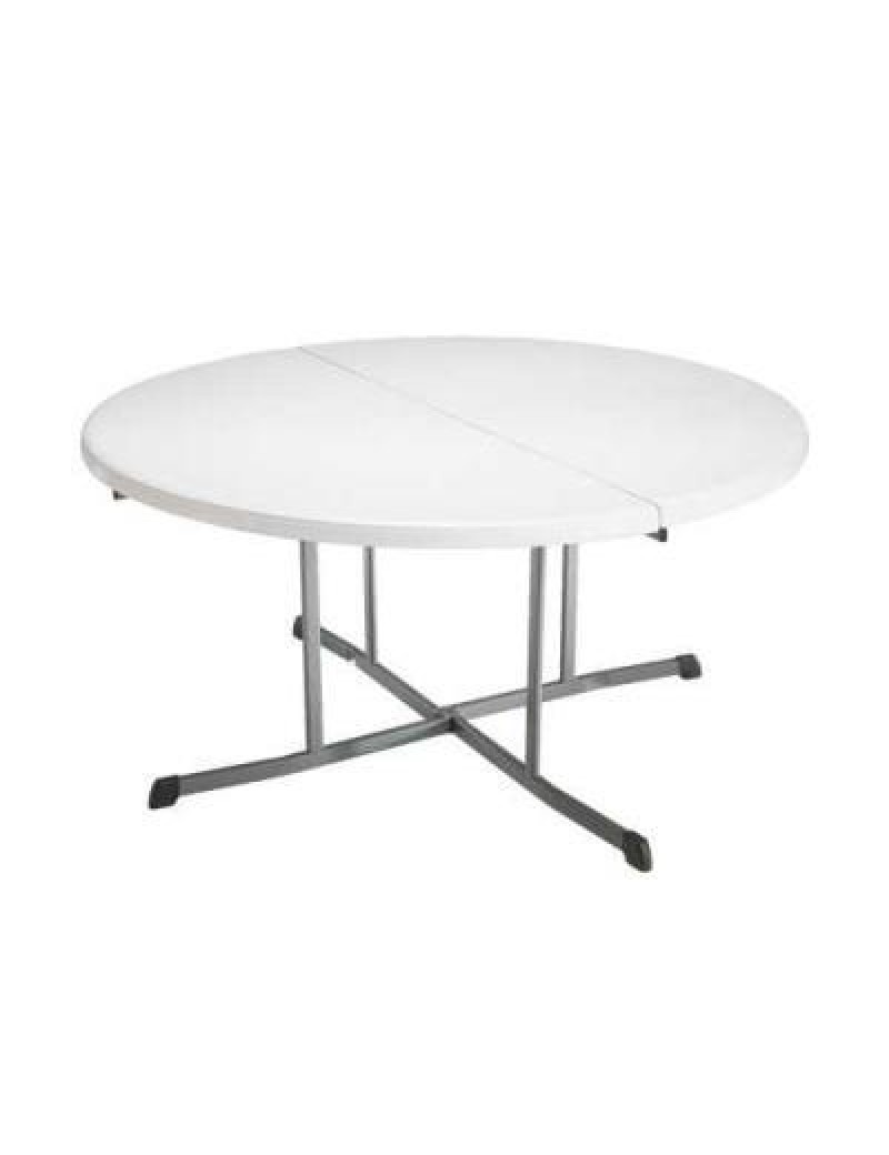 (4) 60-Inch Round Tables and (32) Folding Chairs Set 376