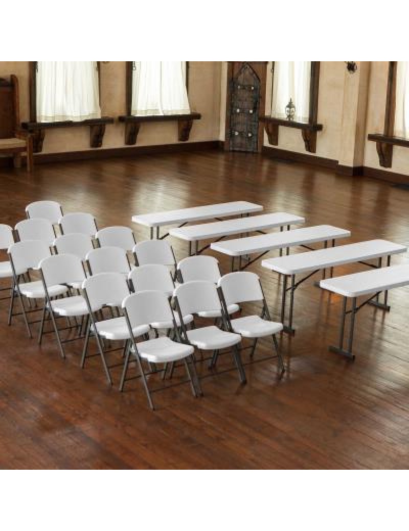 (5) 6-Foot Seminar Tables and (16) Chairs Set 343