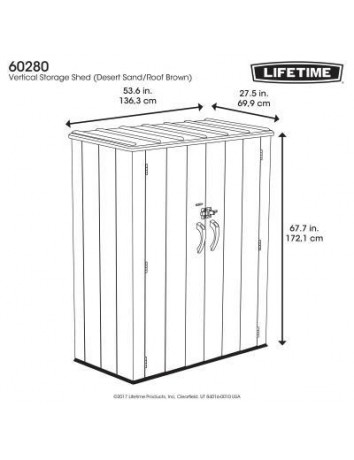 Vertical Storage Shed (53 cubic feet) 183