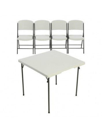 34-Inch Card Table and (4) Chairs Combo 133