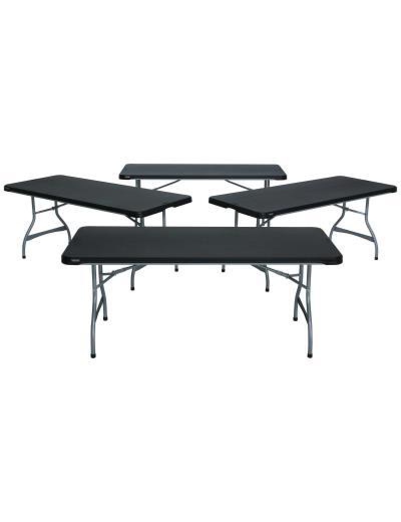 (4) 6-Foot Stacking Tables and (24) Chairs Combo (Commercial) 349