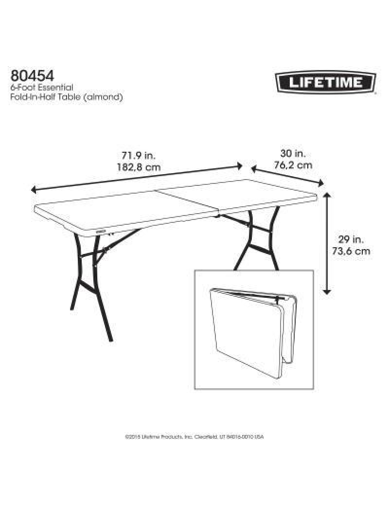 6-Foot Fold-In-Half Table (Essential) - 13 Pack 315