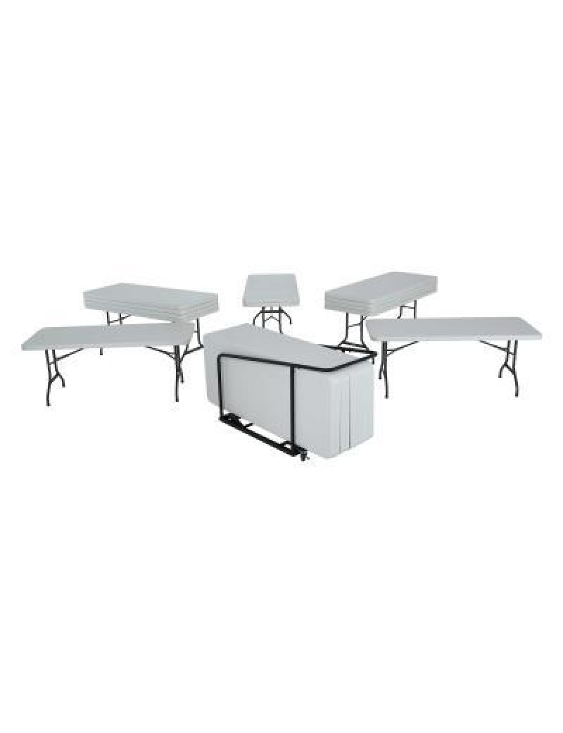 (22) 6-Foot Tables and Cart Combo (Commercial) 381